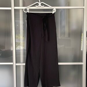 Zara black pareo pants, size L